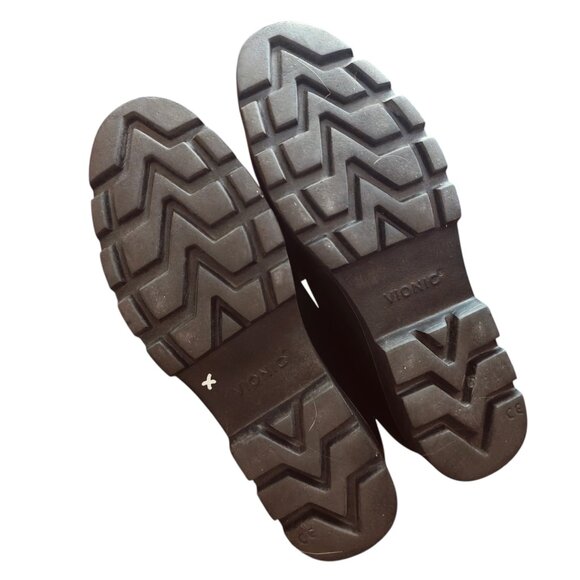 Vionic Cheryl II Black Leather Lug Penny Loafers Sz. 8.5 - Picture 7 of 9